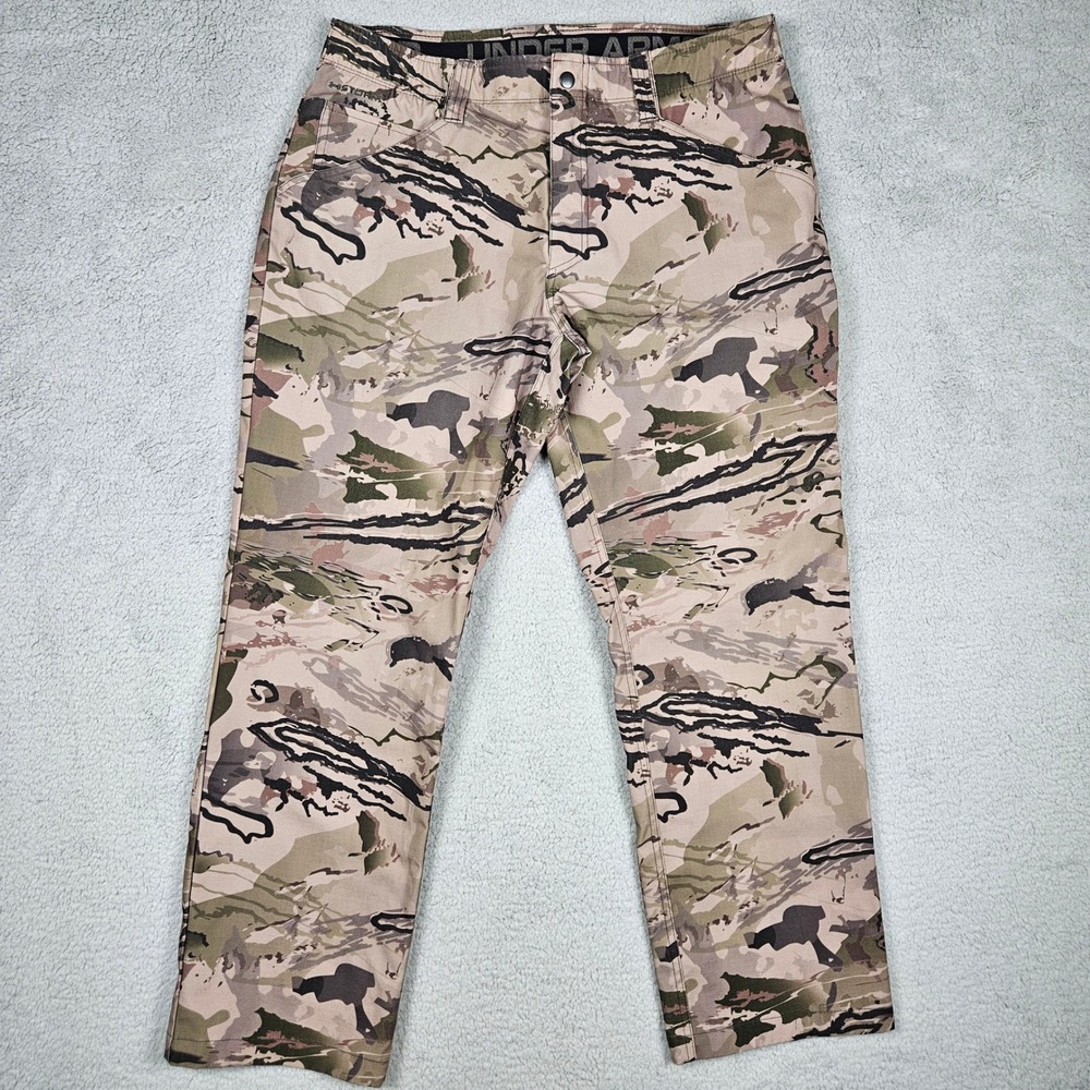 Under Armour Mens 36x30 Camo Storm 1 Ridge Reaper Barren Tine Hunting Pants